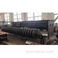 Horizontal sewage sludge drying machine